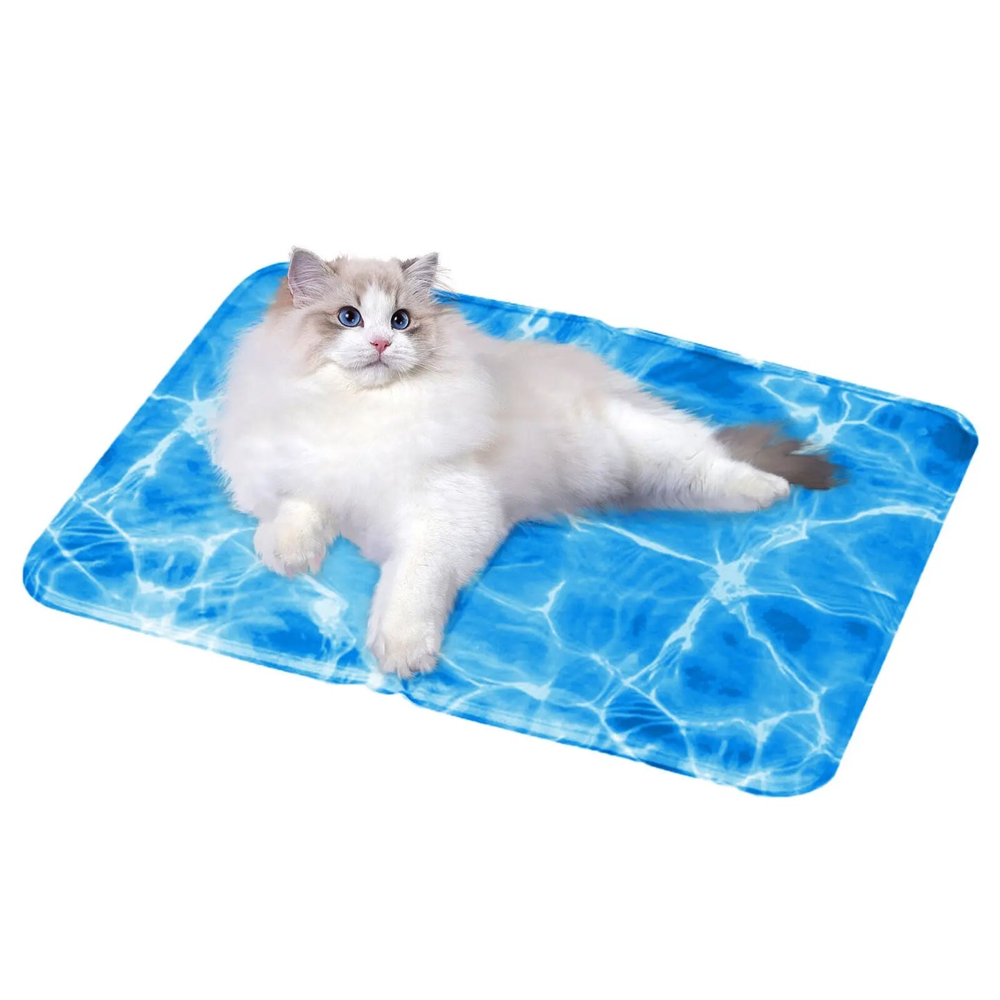 Pet Dog Cooling Mat Pressure Activated Gel Self-Cooling Bed Summer Sleeping Pad