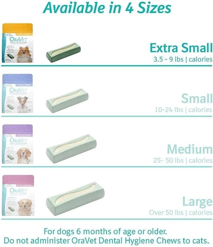 Oravet Dental Hygiene Chews for Small Dogs 10-24 Lbs Dental Chews for Dogs