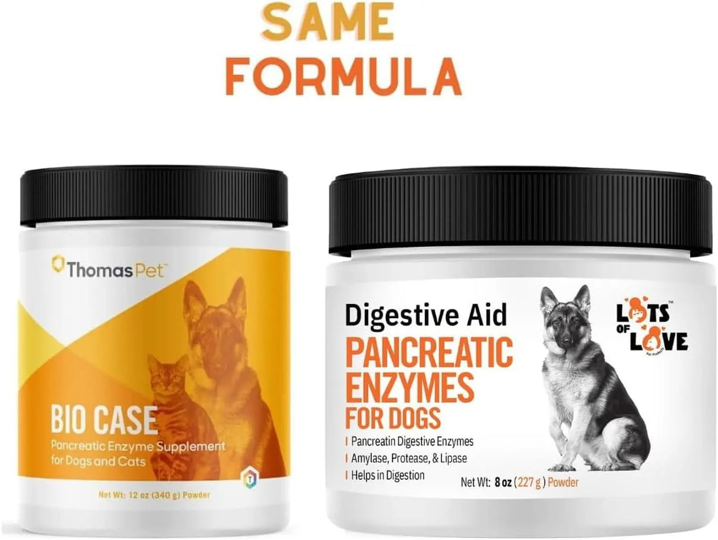 Pancreatic Digestive Enzymes for Dog & Cat (8 Oz Powder) - Thomas Labs Bio Ca...