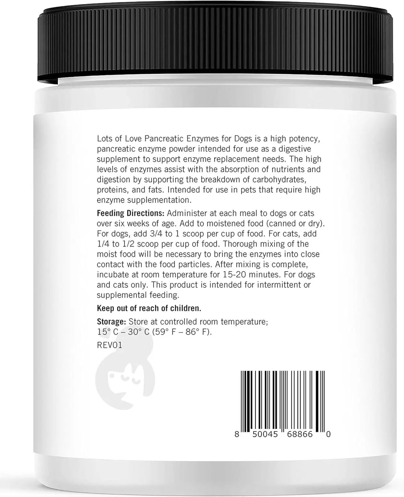 Pancreatic Digestive Enzymes for Dog & Cat (8 Oz Powder) - Thomas Labs Bio Ca...