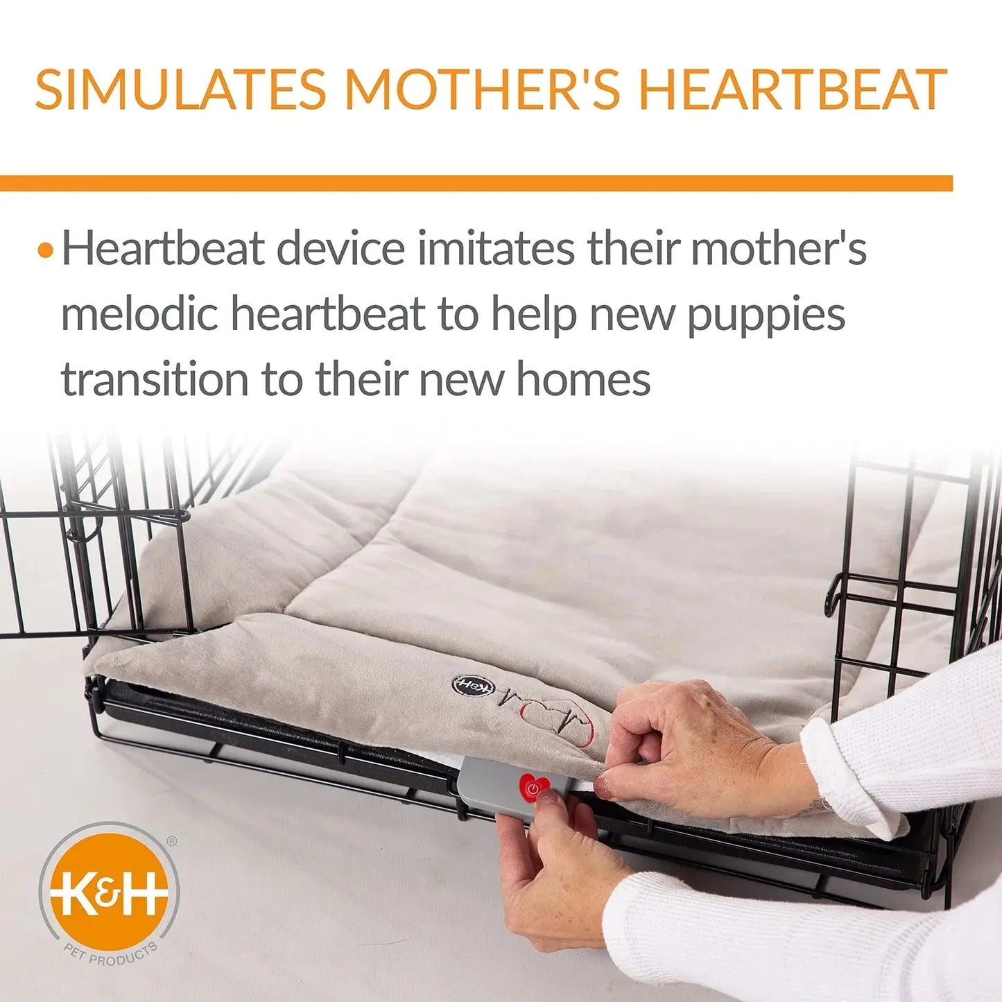 Mother’S Heartbeat Puppy Crate Pad for Dogs - Snuggle Sleep Aid for Puppies