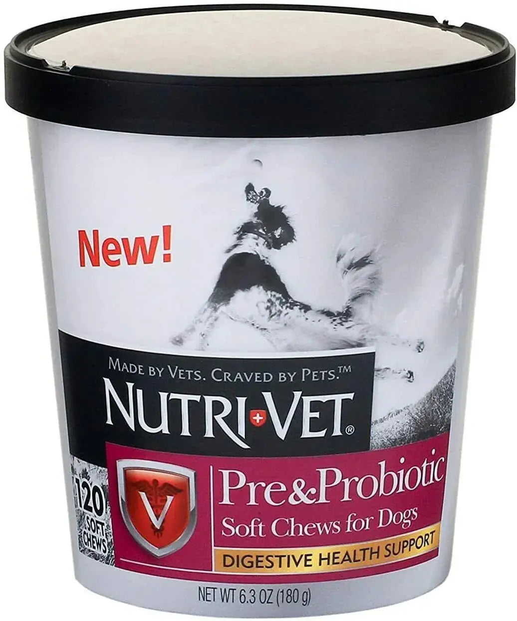 Nutri-Vet Pre and Probiotic for Dogs Digestive Health Support 120 Soft Chews New