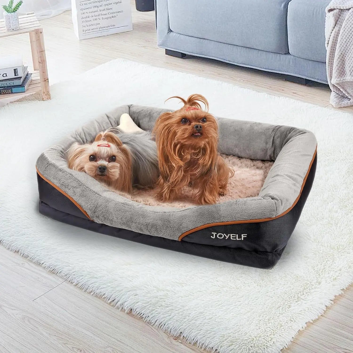 Large Memory Foam Dog Bed, Orthopedic Dog Bed & Sofa with Removable Washable Cov