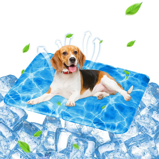 Pet Dog Cooling Mat Pressure Activated Gel Self-Cooling Bed Summer Sleeping Pad