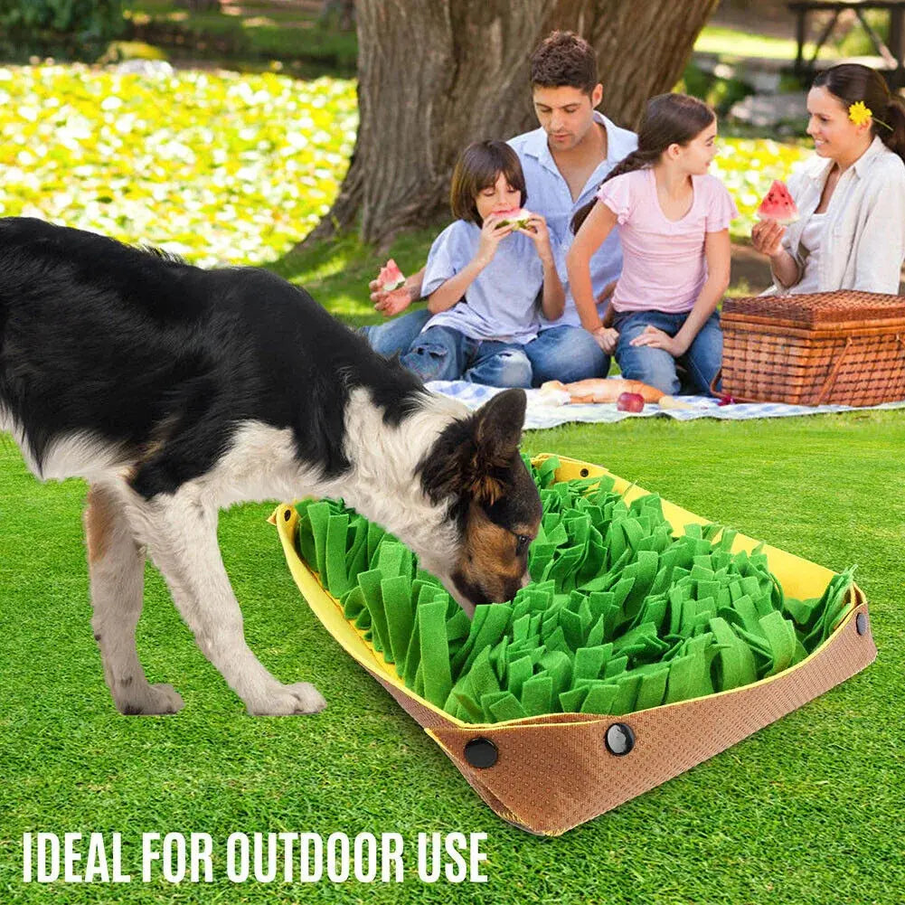 Pet Snuffle Mat for Dogs Cat Boredom Interactive Feed Game Encourages Bowl Skill