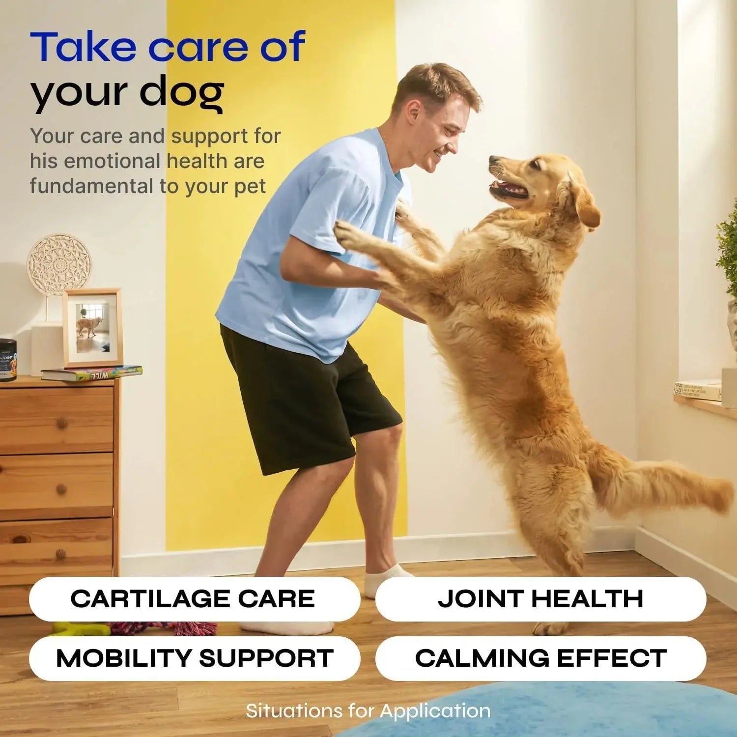 Canine Supplement Soft Chews for Dogs Glucosamine Hip Joint Support