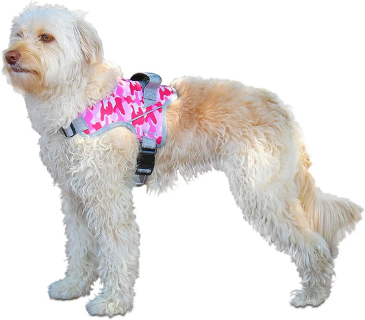 Walkin’ Warrior No Pull Dog Harness, Adjustable Straps for Custom Fit, Compatible with Dog Wheelchair, Breathable Mesh Lining for Comfort