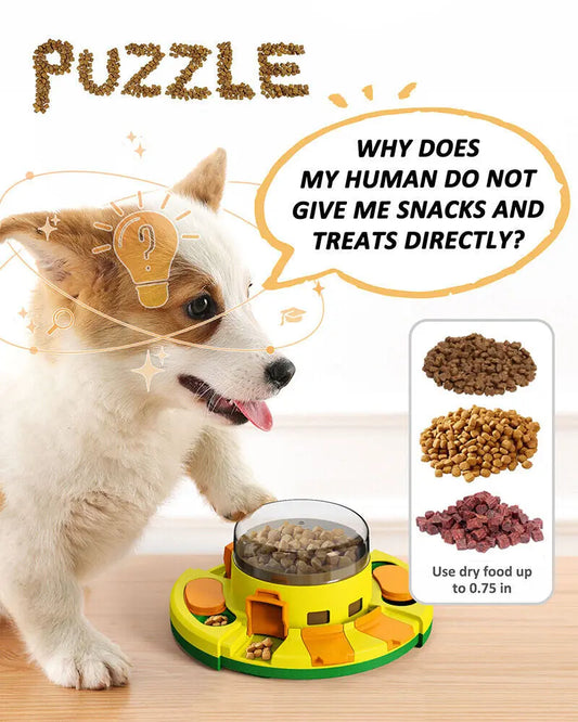 Dogs Puzzle Toy Enrichment Pet Slow Feeder Dispenser for Food and Treat US